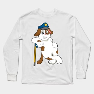 Dog Police officer Police hat Long Sleeve T-Shirt